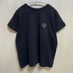 Riberry ハートロゴラメ刺繍コンパクトTシャツ