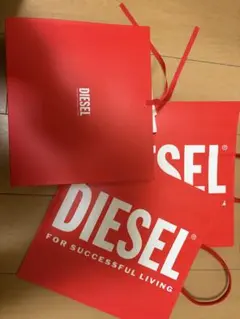 【DIESEL ショッパー】DIESEL 赤 ショッピングバッグ