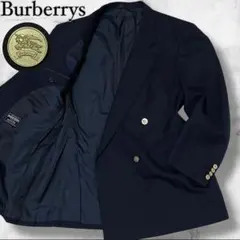 【美品】バーバリー 紺ブレ 金ボタン ネイビー サイズL相当