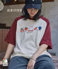 ☆新品☆【Miffy】 別注 ミッフィー グラフィック半袖Tシャツ　かわいい　Lのサムネイル