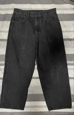 GAP スーパーバギーデニム 33/32 ブラック W33 L32