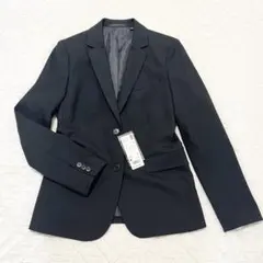 【新品未使用】UNIQLOユニクロ ストレッチ テーラードジャケット　ブラック