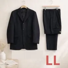 【月末セール】メンズスーツ上下セット LL 入学式 卒業式 ビジネス ウール