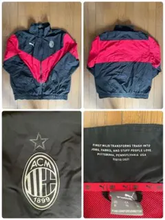 PUMA ACミラン ナイロンジャケット ゆるだぼ XL プーマ セリエA