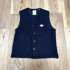 DANTON ダントン ウールモッサベスト ウールベスト Vネック 日本製 36