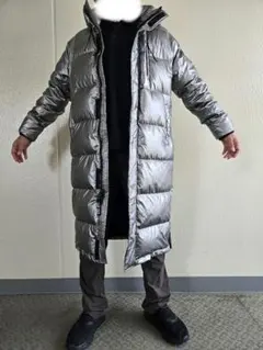 GAP ロングダウンジャケット 色シルバー 中古品
