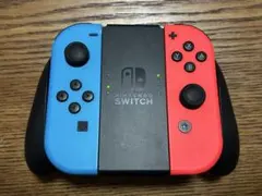 純正 Switch ジョイコン グリップセット ネオンブルー ネオンレッド