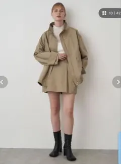 チノタックドスカートレイヤードショートパンツ