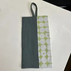 バンドメイド　ティッシュケース グリーンとグレー