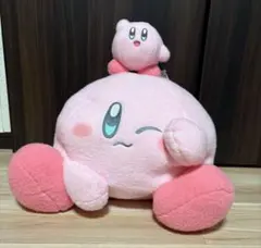 星のカービィ 羊毛フェルト風ぬいぐるみ 超BIGと小2点セット　うとうと