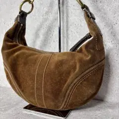 OLD COACH ONE SHOULDER BAG suède y2k