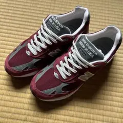 new balance 993 バーガンディ/グレー ニューバランス スニーカー