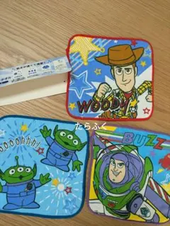 ディズニーPixar トイ・ストーリー　プチタオル　ミニタオル３枚組　リトグリ