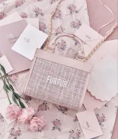 FURFUR ピンク トートバッグ 小型