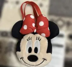 ディズニーリゾート　ミニーちゃん　フェイスポーチ　バッグチャーム