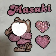 うちわデコ パーツ ピンク