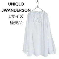 極美品UNIQLO JW ANDERSON コットンシアーブラウスL綿100%夏