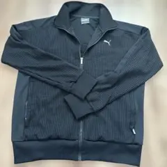Puma ブラック ジップアップジャージ