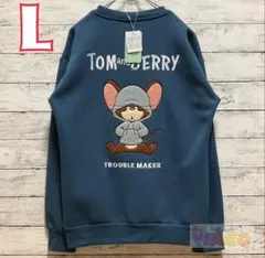 トムとジェリー　メンズ　アニメ　衣類　洋服　長袖　裏起毛　トレーナー