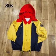 80s ヴィンテージ　ダウンジャケット　ブルゾン　フード取り外し可