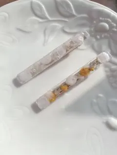 レジンアクセサリー ヘアクリップ 7