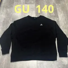 GU★トレーナー　トップス　黒　140