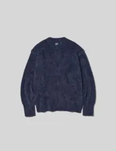 GU × UNDERCOVER シャギークルーネックセーター XL ネイビー
