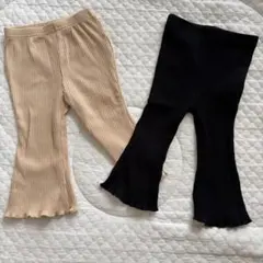 リブ編みフレアパンツ/6-9M/shein