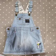 Wrangler スヌーピーオーバーオールスカート