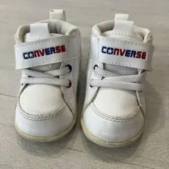 CONVERSE ホワイト ハイカット ベビーシューズ12.5㎝