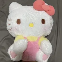 ハローキティーぬいぐるみ ピンクオーバーオール - メルカリ