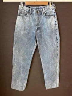 Lee 201 ストレートデニム古着 ケミカルウォッシュ　30x33 0201