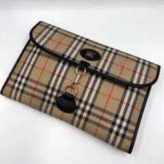 Burberry クラッチバッグ ノバチェック ロゴ セカンドバッグ