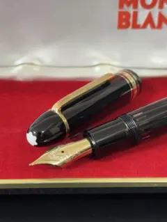 新品未使用 1960年- 18C 三帯 エボナイト芯 モンブラン 万年筆 F