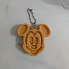 ミッキーマウス シリコンキーホルダー ワッフル