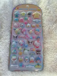 正規品　サンリオキャラクターズコットンパフィーシール