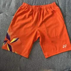【美品】YONEX バドミントン テニス ハーフパンツLサイズ オレンジ