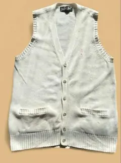 イーストボーイ　コットンニットベスト　サイズ9号　ピンク刺繍