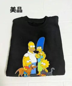 ザ・シンプソンズ プリントスウェット M ブラック　ファミマ