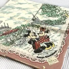 【未使用・未開封】東京ディズニーランド ハンカチ2点 ヴィンテージ 80〜90s