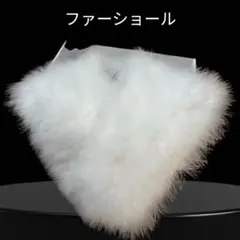 即発送　成人式　ホワイト　着物　振袖　ファーショール　大判　箱付き