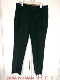 新品・未使用！♡ZARA WOMAN♡ 裾スリット　ダークグリーン　サイズ　S