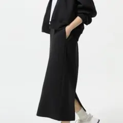 ドライスウェットナローロングスカート　丈短め