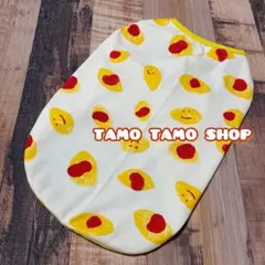 オーダー専用♡オムライス柄 タンクトップ XXS〜 犬服 ドッグウェア 春 夏