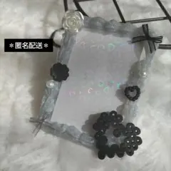 トレカケース ホイップデコ B8 硬質カードケース 推し活 シルバー 黒 白