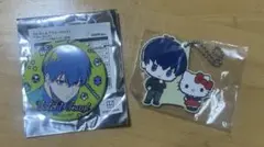 ハローキティーブルーロック潔世一セット販売になります 缶バッジキーホルダー