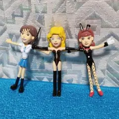 【3個セット】ベンダブルアクションフィギュア 女王様 バニーガール ヴィレヴァン