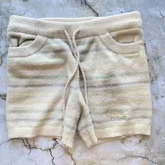 B734 ジェラートピケ　ショートパンツ　ストライプ　ルームウェア