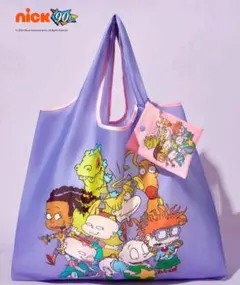 ラグラッツ エコバッグ Nick 90s 90年代風 アニメ 小さなポーチ付き2