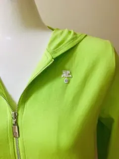 Courreges クレージュ　ロゴ　トップス　マーク　パーカー　前ジップ　Mのサムネイル